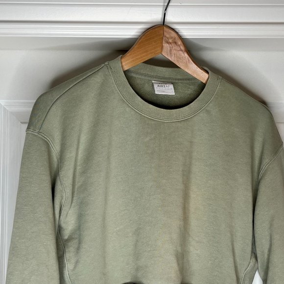 Aritzia TNA AiryAF Fleece Cropped crewneck, Size 1 = oversized SMALL - Picture 2 of 7